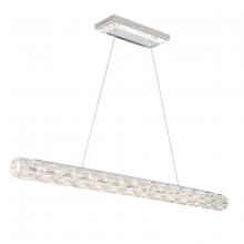  S2643-401R - Verve LED 43in 120/277V Linear Pendant in Polished Stainless Steel with Clear Radiance Crystal